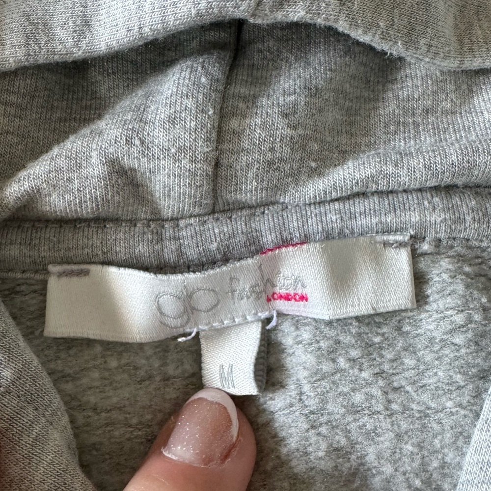 grey cropped hoodie! - Picture 2 of 3